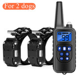 800m Dog Training Collar Dog Training Device IP7 Waterproof Pet Remote Control Rechargeable dog collar for 3 dogs at same time