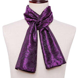 100% Silk Scarf Winter And Autumn Casual Green Jacquard Paisley Shirt Scarf 160*50cm - Presidential Brand (R)