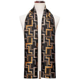 100% Silk Scarf Winter And Autumn Casual Green Jacquard Paisley Shirt Scarf 160*50cm - Presidential Brand (R)