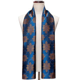 100% Silk Scarf Winter And Autumn Casual Green Jacquard Paisley Shirt Scarf 160*50cm - Presidential Brand (R)