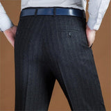 Suit Pant Loose Wool Men Suit Pants Classic Straight Formal Dress Business - Presidential Brand (R)
