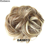 Oubeca Synthetic Flexible Hair Buns Curly Scrunchy Chignon Elastic Messy Wavy Scrunchies Wrap For Ponytail Extensions For Women - Presidential Brand (R)
