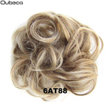 Oubeca Synthetic Flexible Hair Buns Curly Scrunchy Chignon Elastic Messy Wavy Scrunchies Wrap For Ponytail Extensions For Women - Presidential Brand (R)