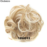 Oubeca Synthetic Flexible Hair Buns Curly Scrunchy Chignon Elastic Messy Wavy Scrunchies Wrap For Ponytail Extensions For Women - Presidential Brand (R)