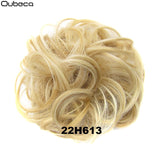 Oubeca Synthetic Flexible Hair Buns Curly Scrunchy Chignon Elastic Messy Wavy Scrunchies Wrap For Ponytail Extensions For Women - Presidential Brand (R)