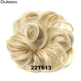 Oubeca Synthetic Flexible Hair Buns Curly Scrunchy Chignon Elastic Messy Wavy Scrunchies Wrap For Ponytail Extensions For Women - Presidential Brand (R)