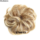 Oubeca Synthetic Flexible Hair Buns Curly Scrunchy Chignon Elastic Messy Wavy Scrunchies Wrap For Ponytail Extensions For Women - Presidential Brand (R)