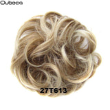 Oubeca Synthetic Flexible Hair Buns Curly Scrunchy Chignon Elastic Messy Wavy Scrunchies Wrap For Ponytail Extensions For Women - Presidential Brand (R)