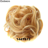 Oubeca Synthetic Flexible Hair Buns Curly Scrunchy Chignon Elastic Messy Wavy Scrunchies Wrap For Ponytail Extensions For Women - Presidential Brand (R)