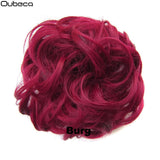 Oubeca Synthetic Flexible Hair Buns Curly Scrunchy Chignon Elastic Messy Wavy Scrunchies Wrap For Ponytail Extensions For Women - Presidential Brand (R)