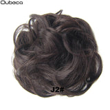 Oubeca Synthetic Flexible Hair Buns Curly Scrunchy Chignon Elastic Messy Wavy Scrunchies Wrap For Ponytail Extensions For Women - Presidential Brand (R)