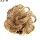 Oubeca Synthetic Flexible Hair Buns Curly Scrunchy Chignon Elastic Messy Wavy Scrunchies Wrap For Ponytail Extensions For Women - Presidential Brand (R)