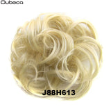 Oubeca Synthetic Flexible Hair Buns Curly Scrunchy Chignon Elastic Messy Wavy Scrunchies Wrap For Ponytail Extensions For Women - Presidential Brand (R)