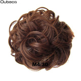 Oubeca Synthetic Flexible Hair Buns Curly Scrunchy Chignon Elastic Messy Wavy Scrunchies Wrap For Ponytail Extensions For Women - Presidential Brand (R)