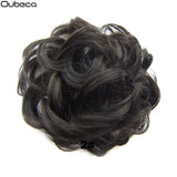 Oubeca Synthetic Flexible Hair Buns Curly Scrunchy Chignon Elastic Messy Wavy Scrunchies Wrap For Ponytail Extensions For Women - Presidential Brand (R)