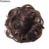 Oubeca Synthetic Flexible Hair Buns Curly Scrunchy Chignon Elastic Messy Wavy Scrunchies Wrap For Ponytail Extensions For Women - Presidential Brand (R)