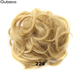 Oubeca Synthetic Flexible Hair Buns Curly Scrunchy Chignon Elastic Messy Wavy Scrunchies Wrap For Ponytail Extensions For Women - Presidential Brand (R)