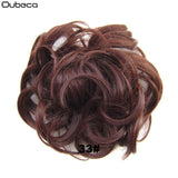 Oubeca Synthetic Flexible Hair Buns Curly Scrunchy Chignon Elastic Messy Wavy Scrunchies Wrap For Ponytail Extensions For Women - Presidential Brand (R)