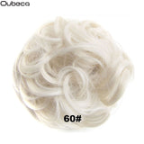 Oubeca Synthetic Flexible Hair Buns Curly Scrunchy Chignon Elastic Messy Wavy Scrunchies Wrap For Ponytail Extensions For Women - Presidential Brand (R)