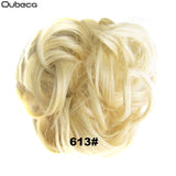 Oubeca Synthetic Flexible Hair Buns Curly Scrunchy Chignon Elastic Messy Wavy Scrunchies Wrap For Ponytail Extensions For Women - Presidential Brand (R)