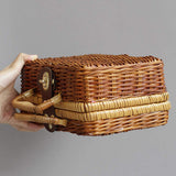 Mini Vintage Wicker Clutch Bag - Presidential Brand (R)
