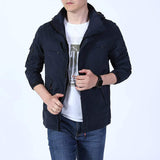 Mens Zip Up Jacket with Removable Hood - Presidential Brand (R)