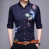 Mens Long Sleeve Pattern Shirt - Presidential Brand (R)