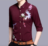 Mens Long Sleeve Pattern Shirt - Presidential Brand (R)
