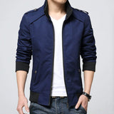 Mens Two Tone Casual Zipper Jacket - Presidential Brand (R)