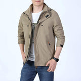 Mens Zip Up Jacket with Removable Hood - Presidential Brand (R)