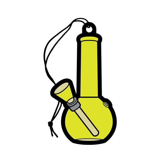 Wood Rocket Car Air Freshener - Bong / Pineapple Scent / 2.5