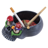 Skull Brain & Mushroom Eyes Ashtray - 5.75" x 4.2""