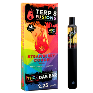 2.25-Gram Strawberry Cough THCA + D8 Live Resin Disposable Dab Bar