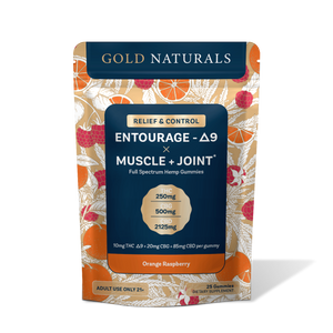 Gold Naturals Entourage Δ9 x Muscle + Joint Gummy