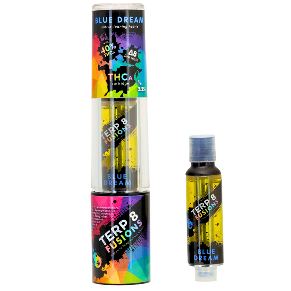 Blue Dream 2.25g THCA + D8 Live Resin Cartridge | Terp 8