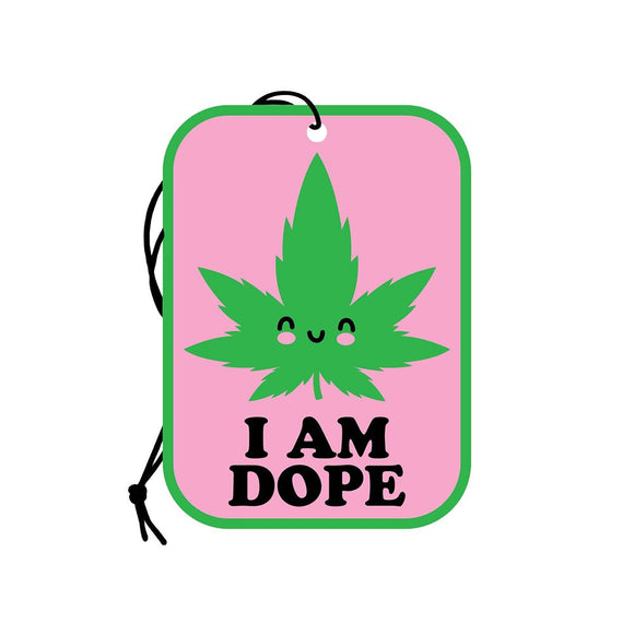 Wood Rocket Car Air Freshener - I Am Dope / Mint Scent / 4