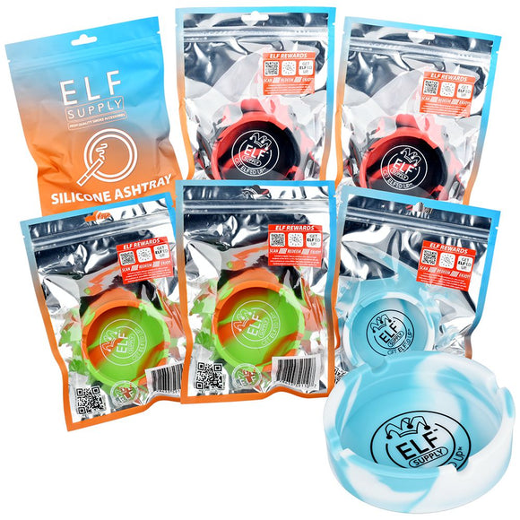 ELF Supply Round Silicone Ashtray - 3.25