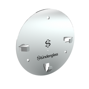 Stündenglass Polished Silver Wall Mount