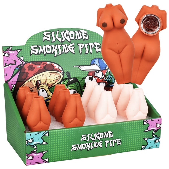 Voluptuous Naked Body Silicone Hand Pipe - 3