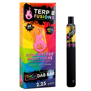 2.25-Gram Strawberry Shortcake THCA + D8 Live Resin Disposable Dab Bar