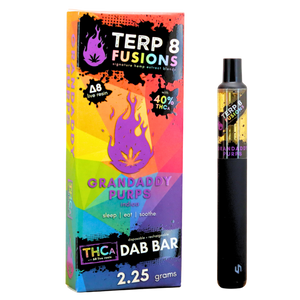 2.25-Gram Grandaddy Purps THCA + D8 Live Resin Disposable Dab Bar