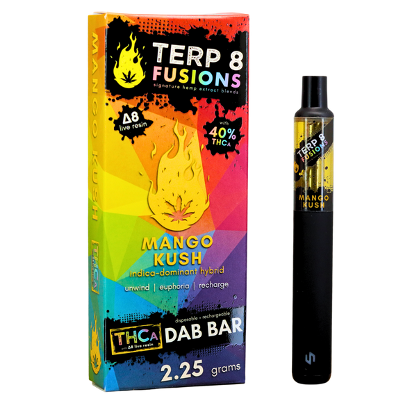 2.25-Gram Mango Kush THCA + D8 Live Resin Disposable Dab Bar