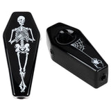 Skelly's Coffin Glass Hand Pipe - 3.75"