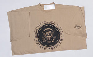 PRESIDENTIAL RECORDS - Presidential Seal Vintage 1998 "Still Riding Presidential" Tan and Black