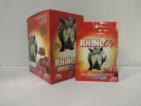 Rhino 69 Male Enhancement Gummy Packs 24 Count Box - The Power