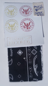 PRESIDENTIAL RECORDS -  Scarves Set Of Two Black And White