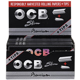 OCB Premium Rolling Papers & Tips 24pcs