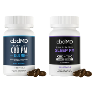 cbdMD CBD Sleep Softgels - 1500MG (Broad or Full Spectrum)