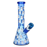 Ghostly Glow Beaker Water Pipe | 10" | 14mm F