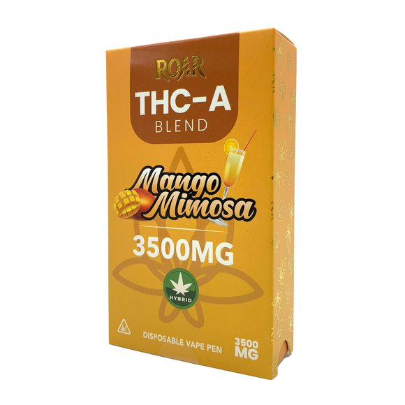 Roar THC-A Blend Disposable Vape 3500MG - Mango Mimosa (Hybrid)